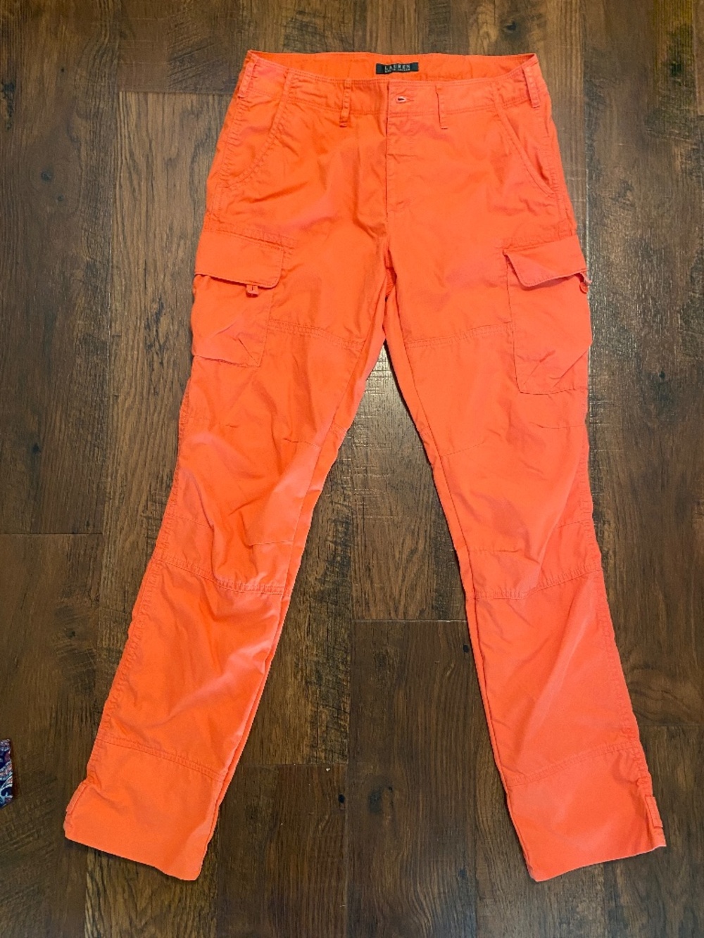 Like new Ralph Lauren Pants Cotton Coral pockets Casual Sz 6